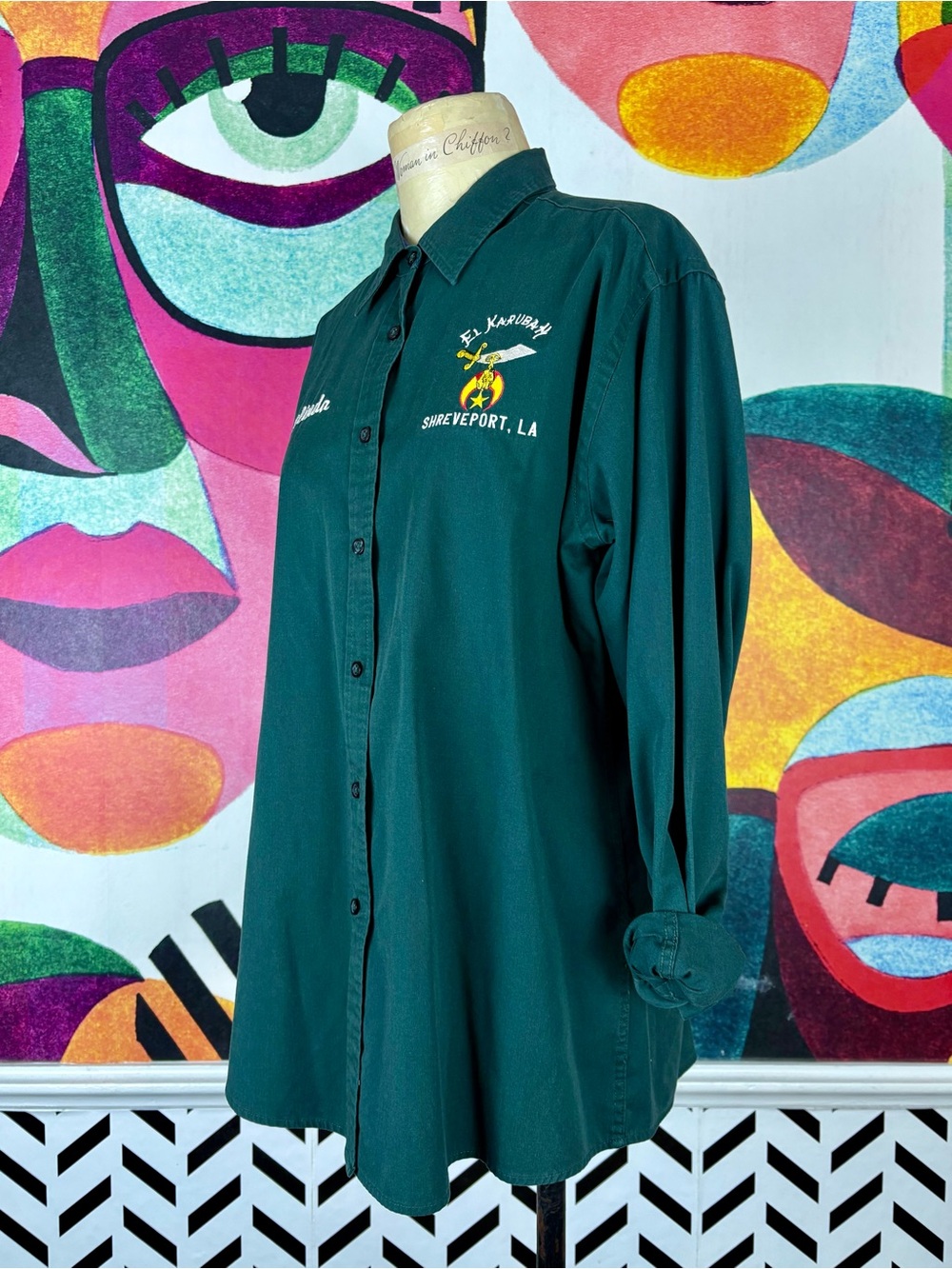 VTG 2000s El Karubah Shreveport Louisiana “Glinda” Button Up Shirt - Picture 4 of 5